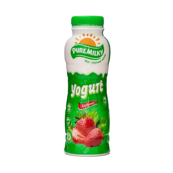 Йогурт клубника 2,5% Pure Milky Works